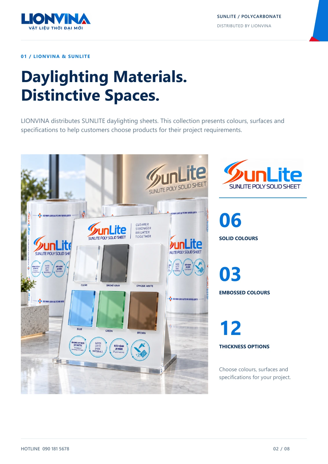 Catalogue LIONVINA SUNLITE - trang 2 / 8