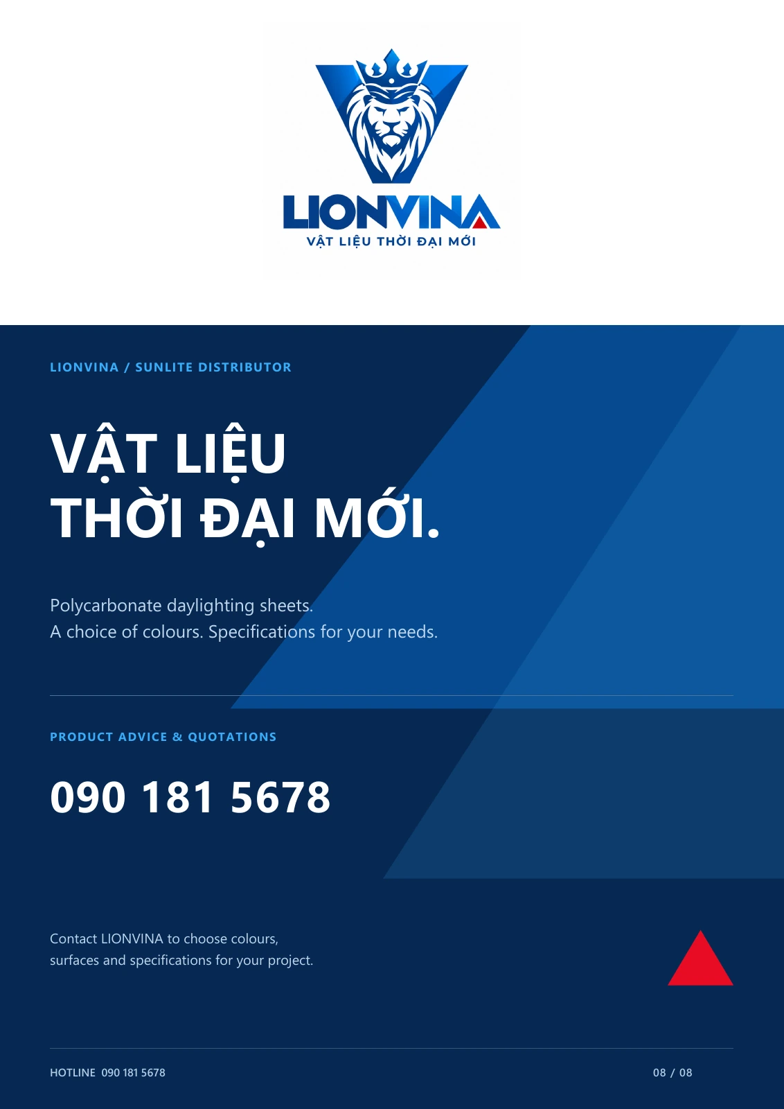Catalogue LIONVINA SUNLITE - trang 8 / 8