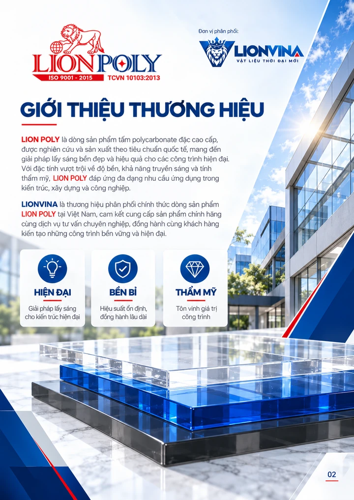 Catalogue LION POLY 2026 — trang 2 / 8