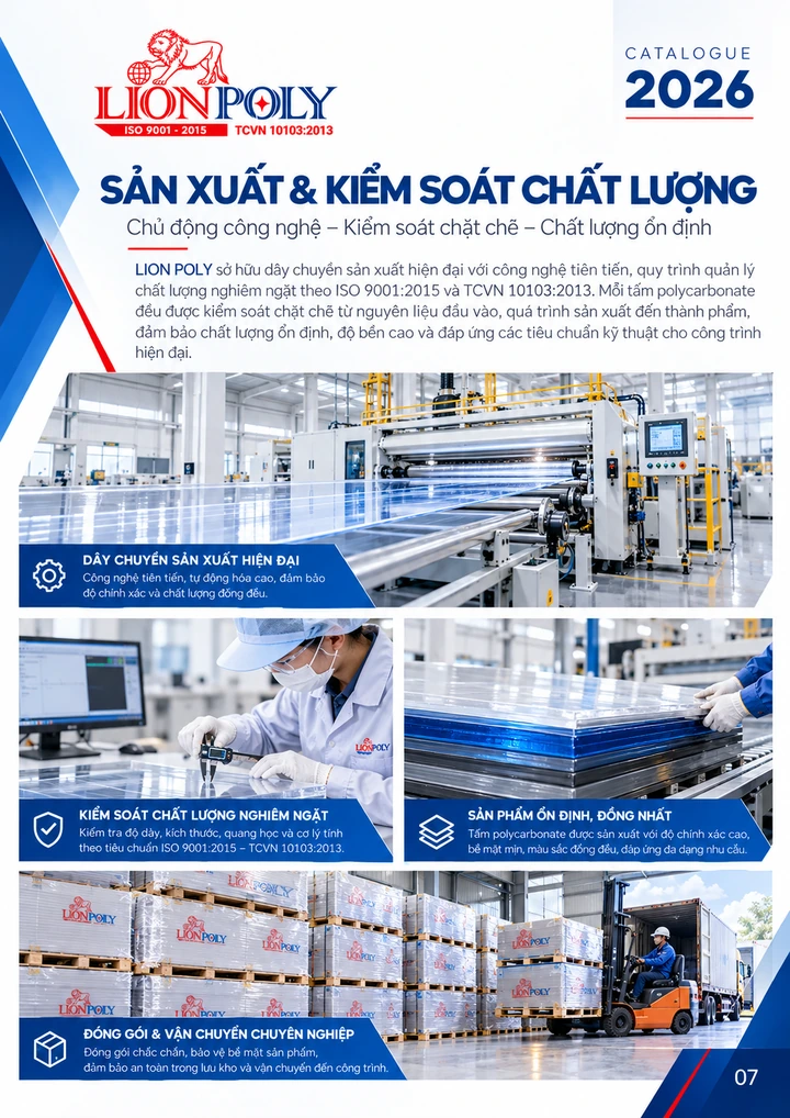 Catalogue LION POLY 2026 — trang 7 / 8