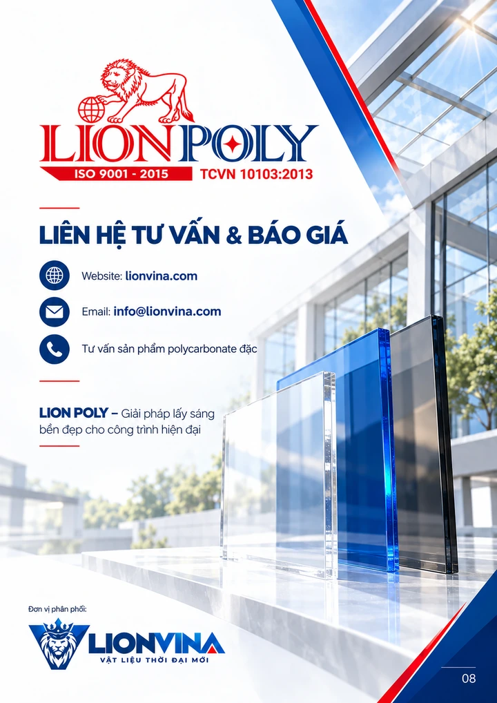Catalogue LION POLY 2026 — trang 8 / 8