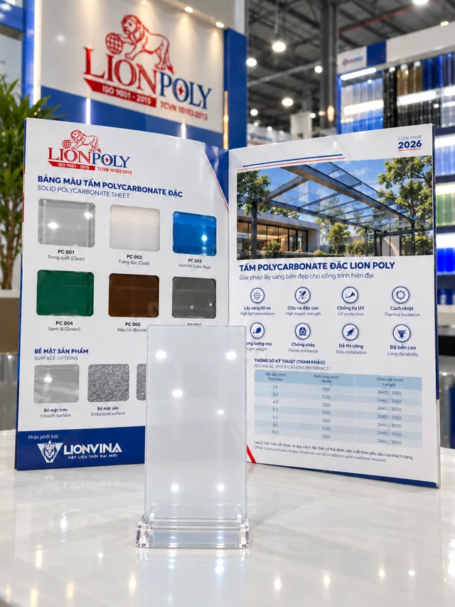 Khả năng lấy sáng LION POLY — Trắng đục
