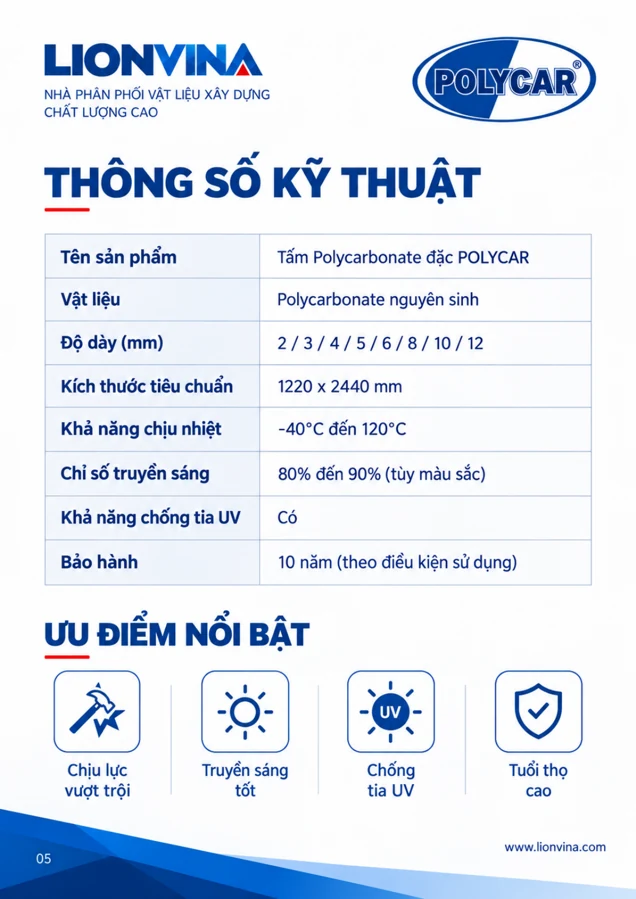 Catalogue POLYCAR — trang 5 / 8