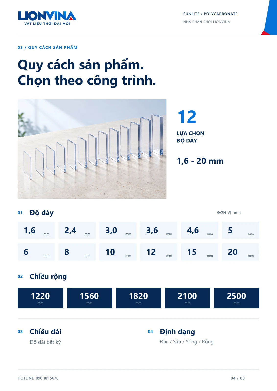 Catalogue LIONVINA SUNLITE - trang 4 / 8