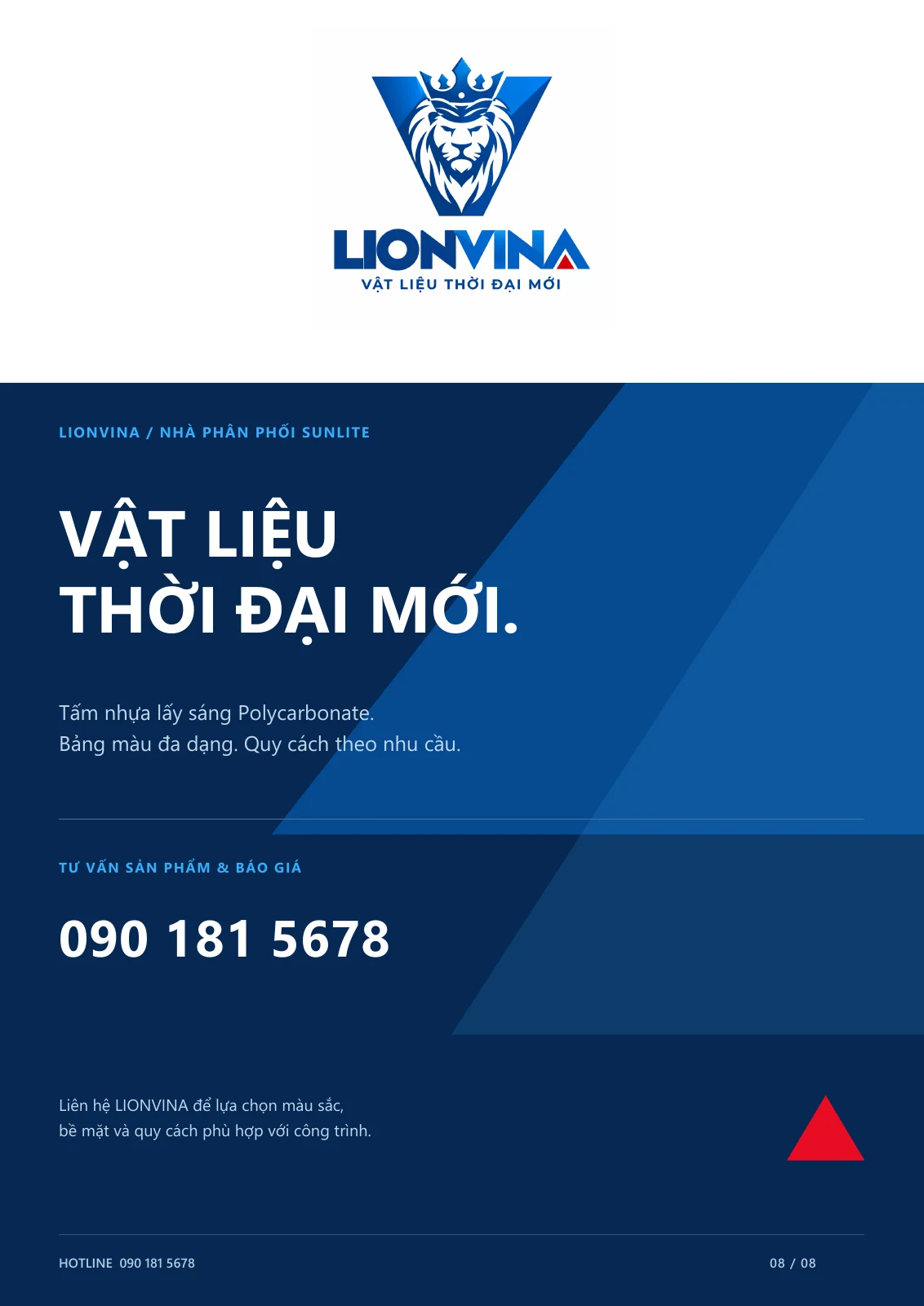 Catalogue LIONVINA SUNLITE - trang 8 / 8