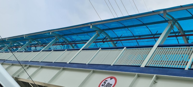 Polycarbonate Solution for a Pedestrian Bridge in Bac Ninh Province