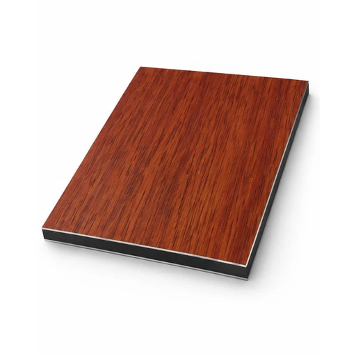 Aluminium Composite Panel TT 2028 – Reddish-Brown Wood Grain