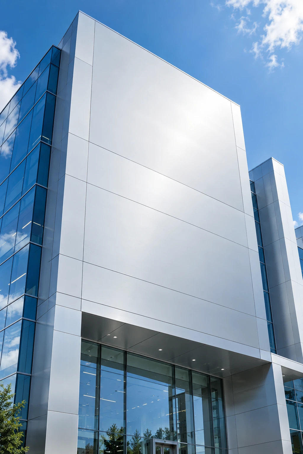 Building façade with LIONVINA branding