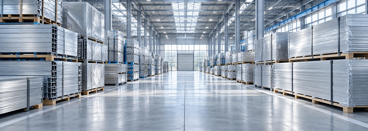 Material warehouse and dispatch area – illustration