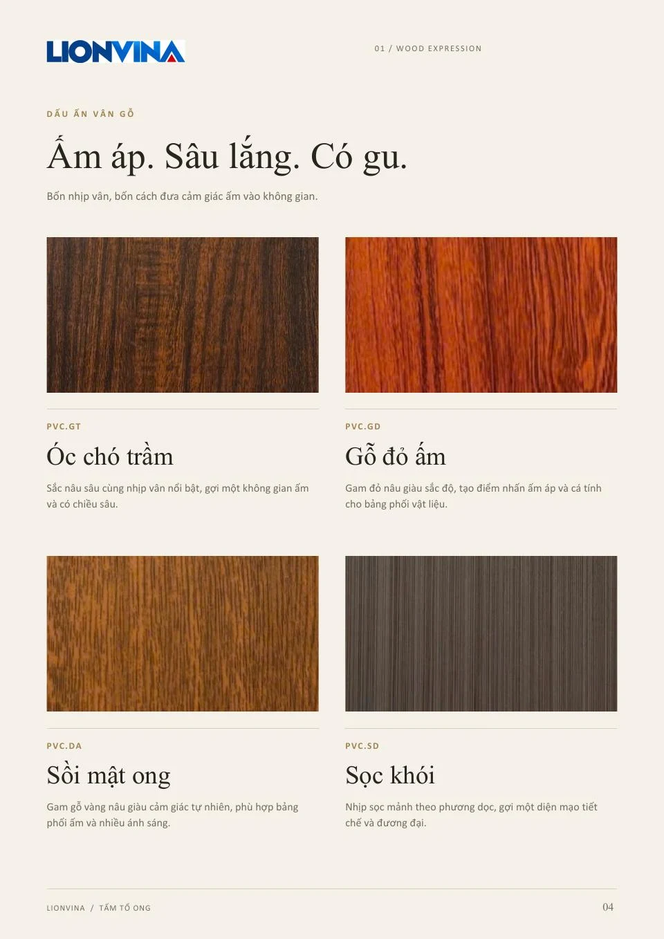 Catalogue tấm tổ ong LIONVINA — trang 4