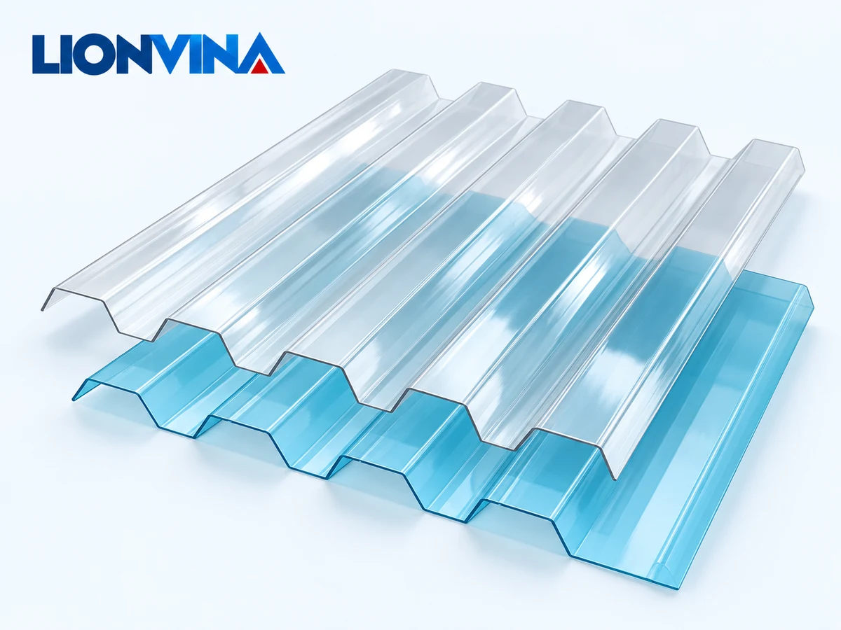 Tấm Lợp Lấy Sáng Polycarbonate 5 Sóng