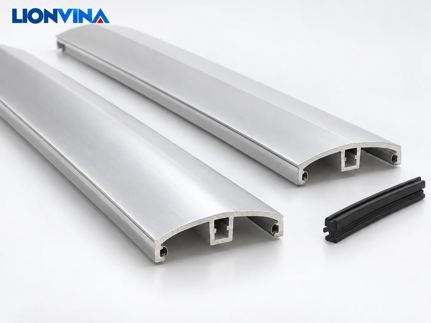 Nẹp nhôm nối tấm Polycarbonate – hình minh họa LIONVINA