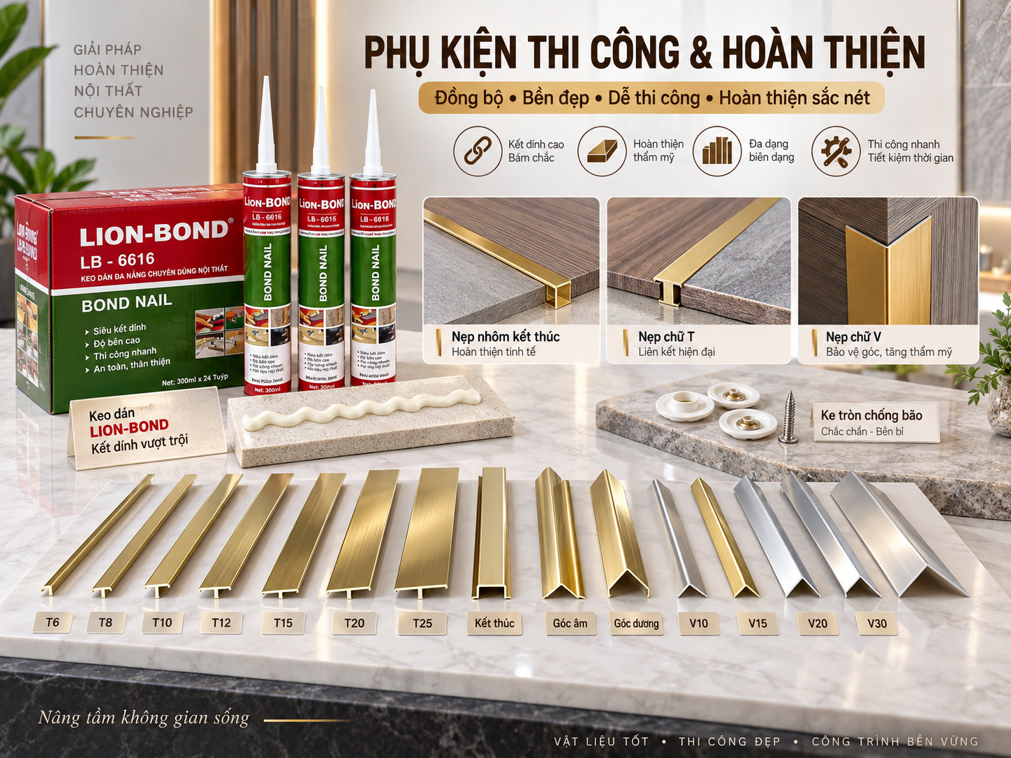 LION Installation and Finishing Accessories