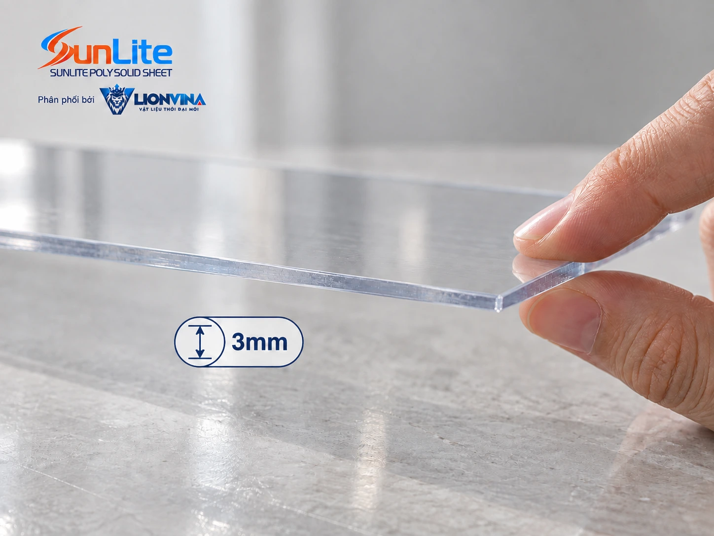 Tấm Poly đặc 3 mm