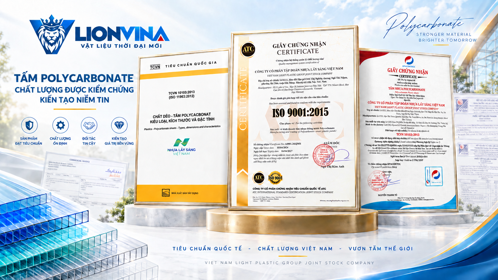 Tổng hợp chứng nhận và hồ sơ chất lượng